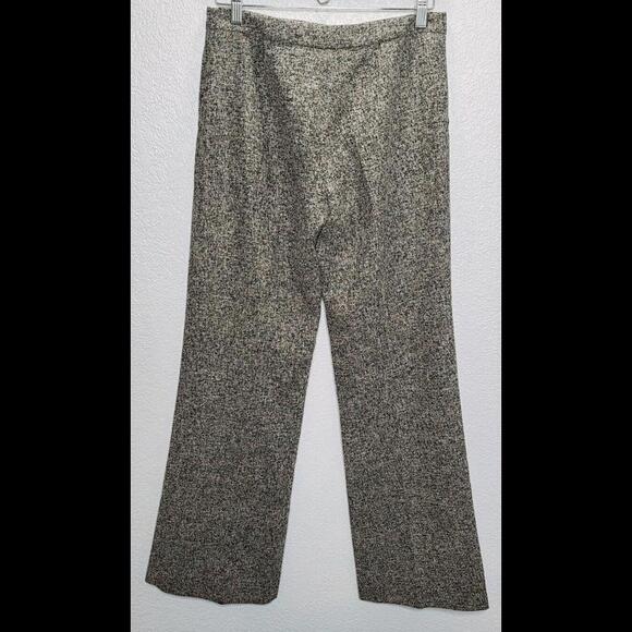 David Meister Black Cream Wide Leg Pants Size 6 - Picture 2 of 6